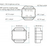 Ogeled 230V Universal-Funk-Dimmer｜Unterputz｜LED-Dimmer｜240W LED｜Halogen (4 Zone FB+AC Dimmer)