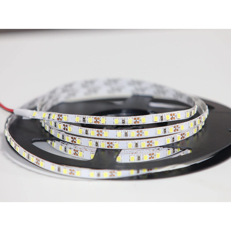 Ogeled 5mm schmalle Je Meter 60xleds 400lumen LED-Strip flexibel mit klebeband selbstklebend 12V (kaltweiß）