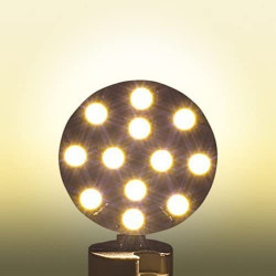 G4 LED Lampe ersetzt 25 Watt  Halogenlampe, 2,4 W 250 Lumen 3000K warmweiß 12 x 5050 SMD LED 120° 12V DC dimmbar