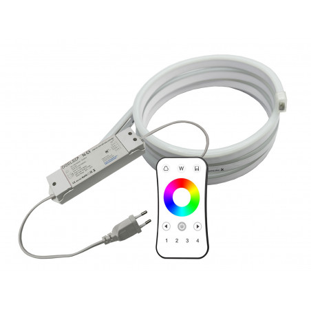 RGB Neon 1-50m LED Strip  ohne Lichtpunkte Wasserfest Innen/Außen 230V Dimmbar mit S3 RGB Kontroller